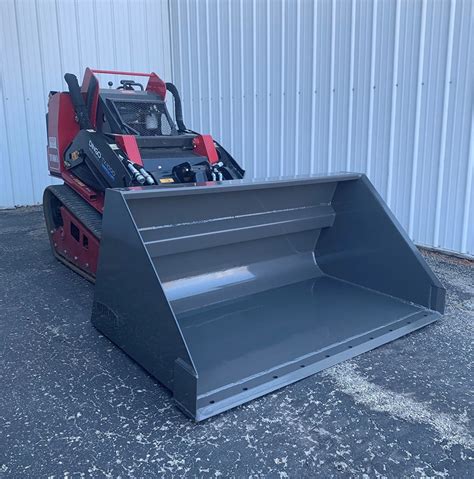 mini skid steer light material bucket|mini skid steer quick attach.